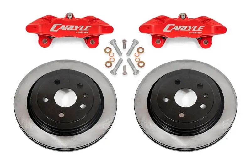 Bmr 14-19 Chevrolet Corvette C7 Brake Kit For 15In Conversion Solid Rotors Red Calipers 1