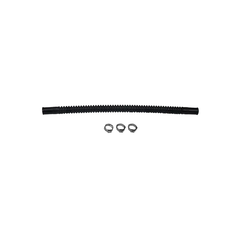 Deatschwerks Convoluted Tubing 250Mm Length X 8Mm Id Side 1 X 8Mm Id Side 2 - Black 1
