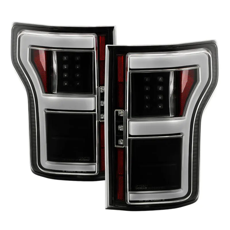 Spyder 18-20 Ford F150 W/ Rear Blind Spot Led Tail Lights - Black (Alt-Yd-Ff15018bs-Led-Bk) 1