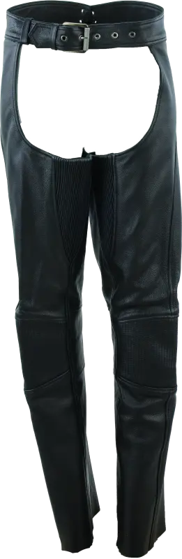 Kuryakyn Leather By River Road Sierra Leather Chaps Black Womens - 2Xl 1