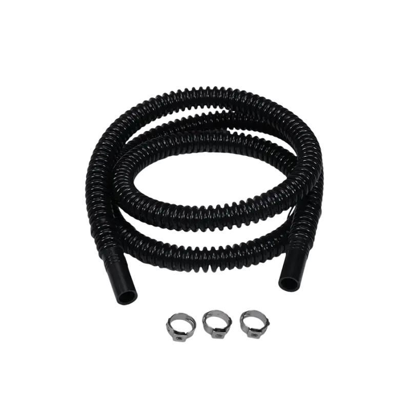 Deatschwerks Convoluted Tubing 1000Mm Length X 8Mm Id Side 1 X 8Mm Id Side 2 - Black 1