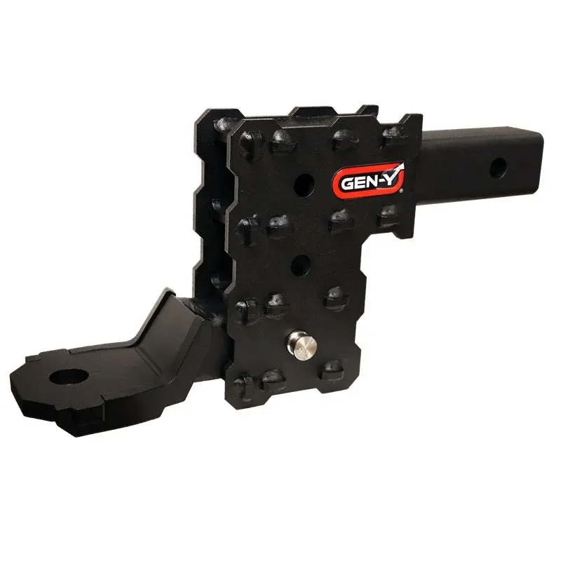Gen-Y Phantom-X 2In Solid Shank 4.5In Drop 1K Tw 10K Hitch W/Gh-103705 Platinum Ball Mount 1