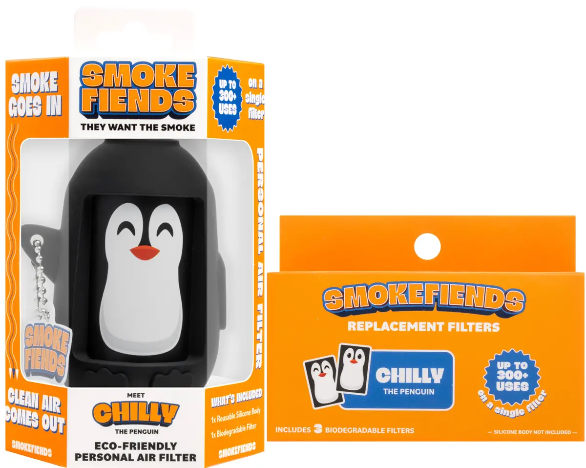 Penguin-Inspired Eco Air Filter Bundle by Smoke Fiends