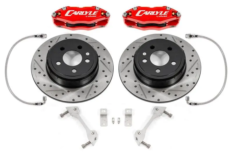 Bmr 08-23 Dodge Challenger Brake Kit For 15In Conversion Red Calipers Demon/Redeye 1
