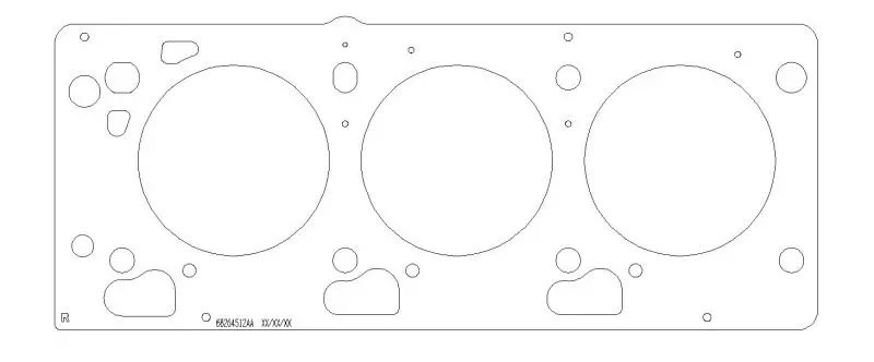 Cometic Chrysler Egf/Egg/Egj/Egk/Egq/Egs Sohc V6 .075In Mls Cylinder Head Gasket - 96.5Mm Bore - Rhs 1
