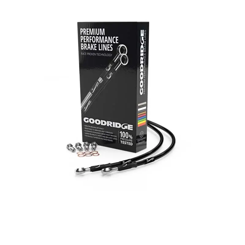 Goodridge 03-05 Suzuki Sv650k3-5 Black Race Front Ss Brake Lines 1