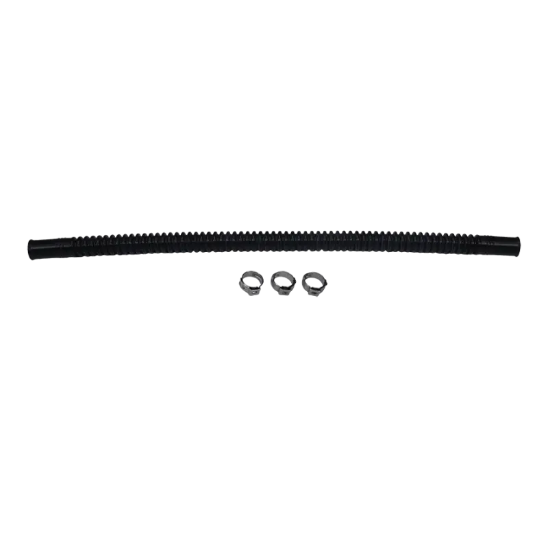 Deatschwerks Convoluted Tubing 300Mm Length X 10Mm Id Side 1 X 10Mm Id Side 2 - Black 1