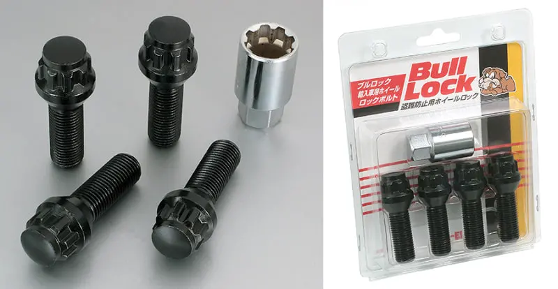 Project Kics Black Kics Bull Lock Bolt 12X1.50 35Mm Black 1