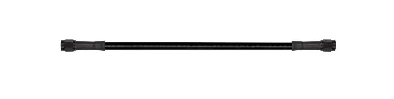 Goodridge 65In Universal Brake Line Assembly Black Hose W/Black Zinc Fittings 1