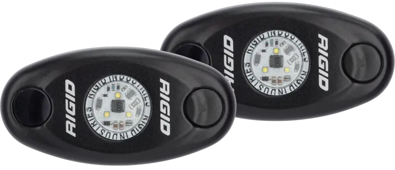 Rigid Industries A-Series Light - Black - Low Strength - Cool White - Set Of 2 2