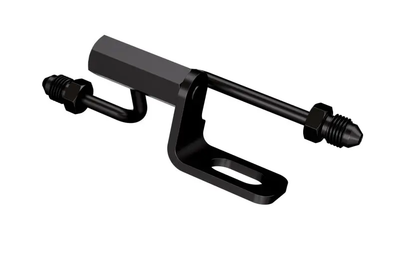 Goodridge 07-11 Harley Davidson Softail Models Rear Brake Switch Holder - Black 1