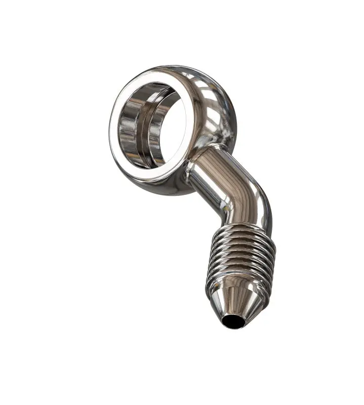 Goodridge 45 Deg Banjo Adaptor Compound Right For 3/8 Or M10 Bolt 1