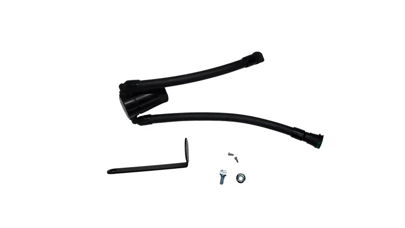 J&L 23-25 Ford F-150 Raptor R Oil Separator 3.0 Passenger Side - Black Anodized 1