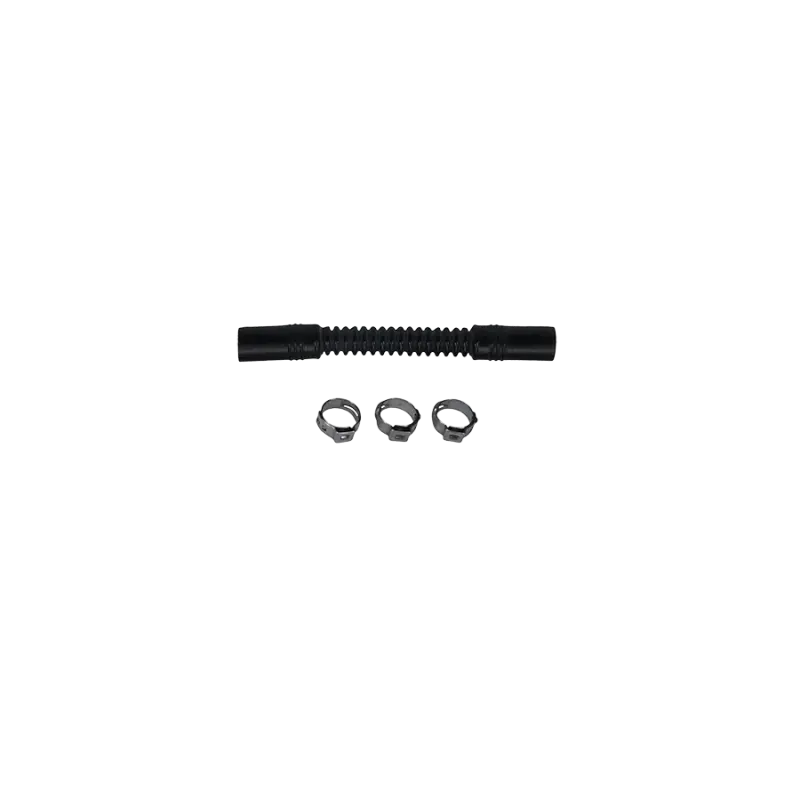 Deatschwerks Convoluted Tubing 100Mm Length X 10Mm Id Side 1 X 10Mm Id Side 2 - Black 1