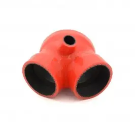 034 Motorsport Throttle Body Intake Boot, B5 Audi S4 & C5 Audi A6/Allroad 2.7T, Silicone Red 1