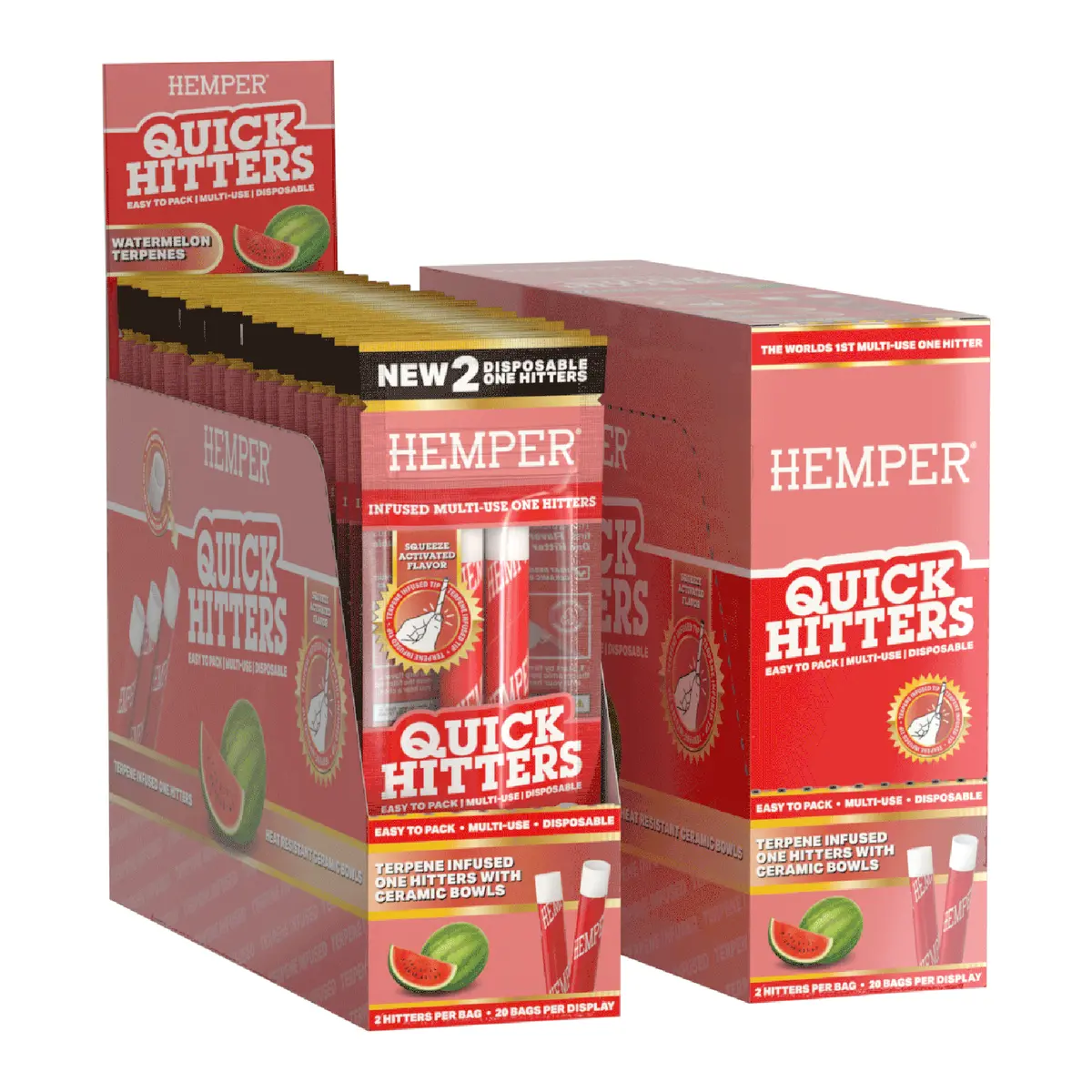 Quick Hitters - Watermelon Flavored One Hitter (2 Pack) 4