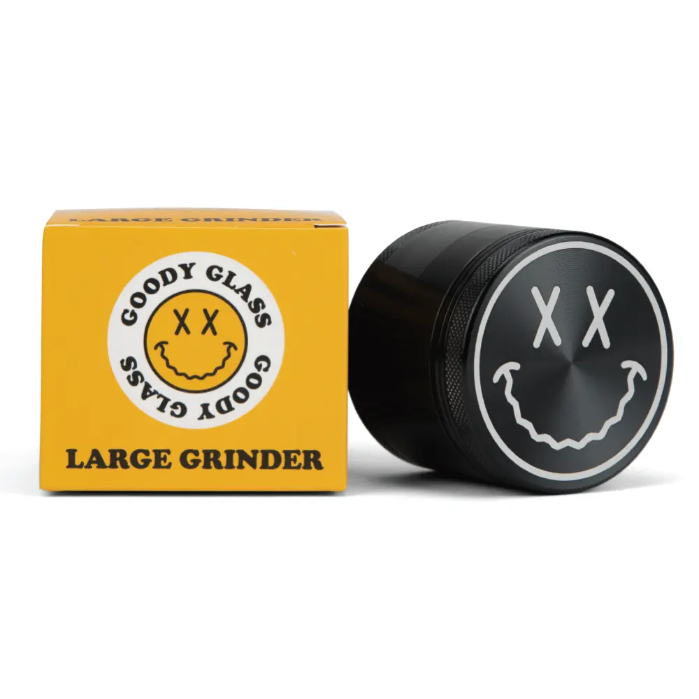 Goody Glass Big Face Aluminum Herb Grinder - Large Size 1