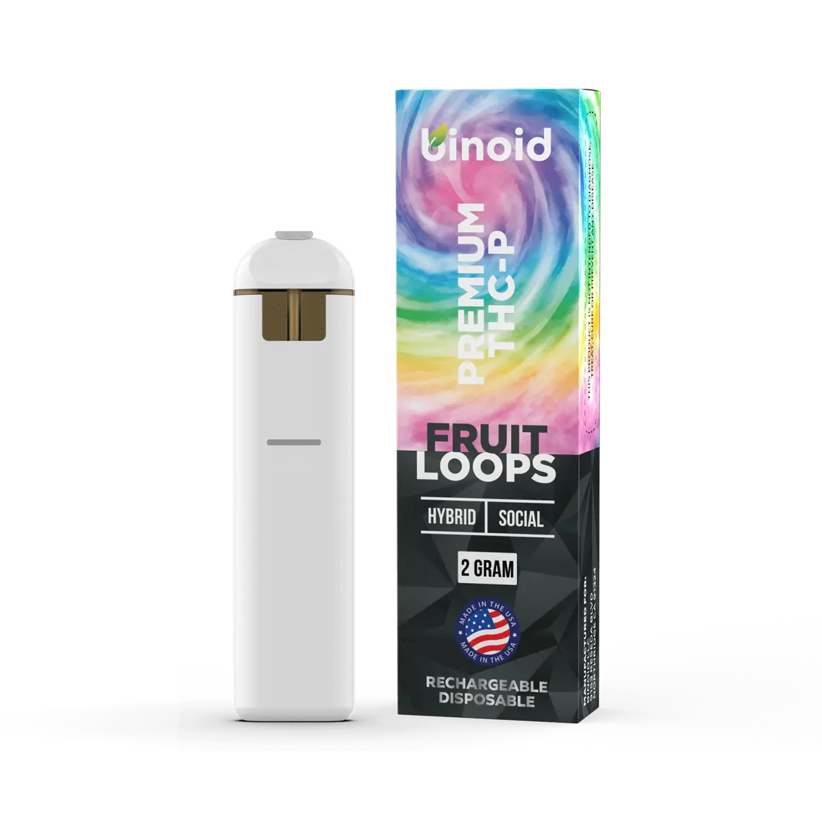 Binoid Thcp Rechargeable 2G Disposable Vape - Fruit Loops 1