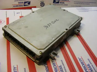 96-97 Honda Civic Ecu Cal Engine Computer 37820 P2e 338 1
