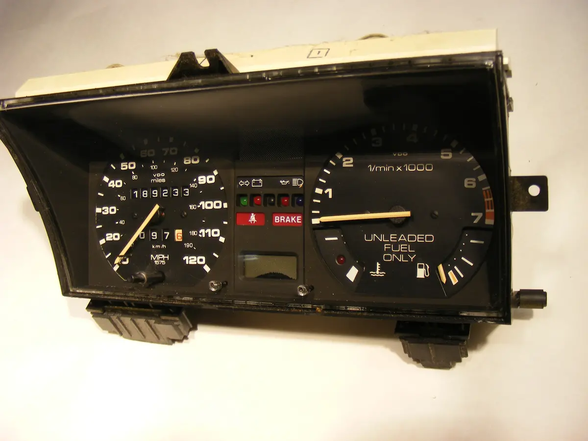 Vw Fox Instrument Gauge Cluster With Tach Tachometer 1