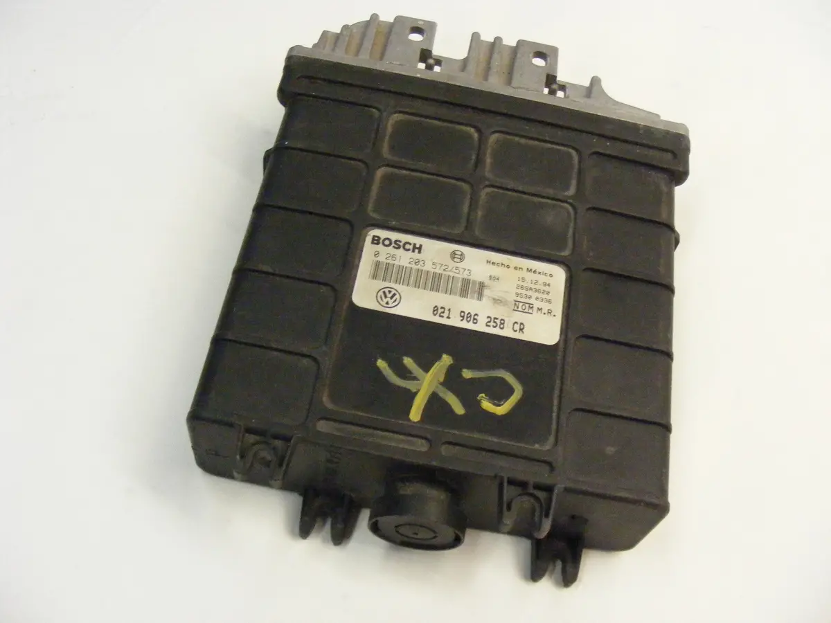 95 Vw Jetta Golf Vr6 Bosch Ecu Ecm Engine Computer Obd1 0261203572/573 021906258Cr 1