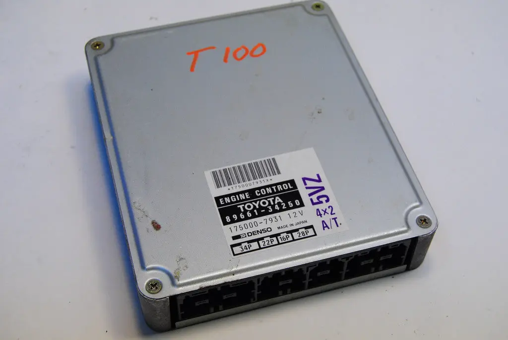 Toyota 95-96 T-100 T100 Pickup Truck Computer 89661 34250 5Zv 4X2 At Ecm Ecm Pcm Engine 1