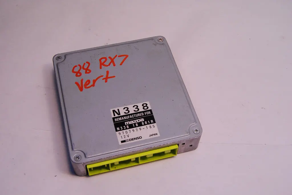 87-88 Mazda Rx7 Convertible Engine Computer Ecm Ecu N338 18 881R 881A 1