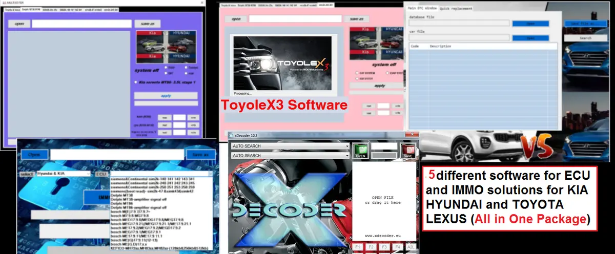 5 Software (Kia _ Hyundai _ Toyota _ Lexus + Others) Immo And Ecu Solutions 1