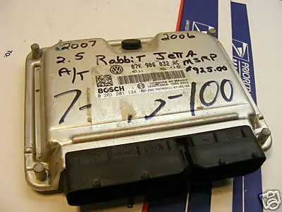 06-07 Vw Rabbit Jetta 2.5L Ecu Computer 0261201134 1